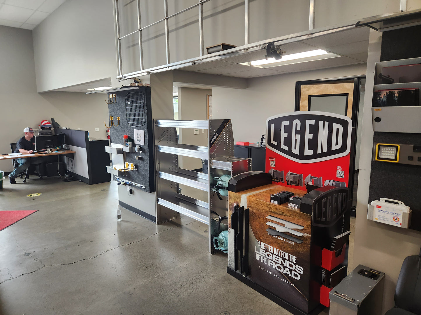 The LEGEND™ Upfitter Showroom Display Stand