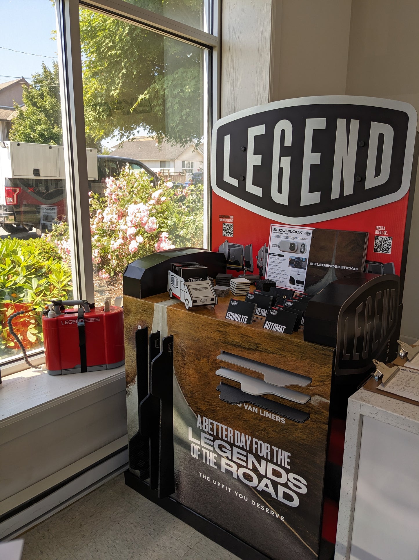 The LEGEND™ Upfitter Showroom Display Stand