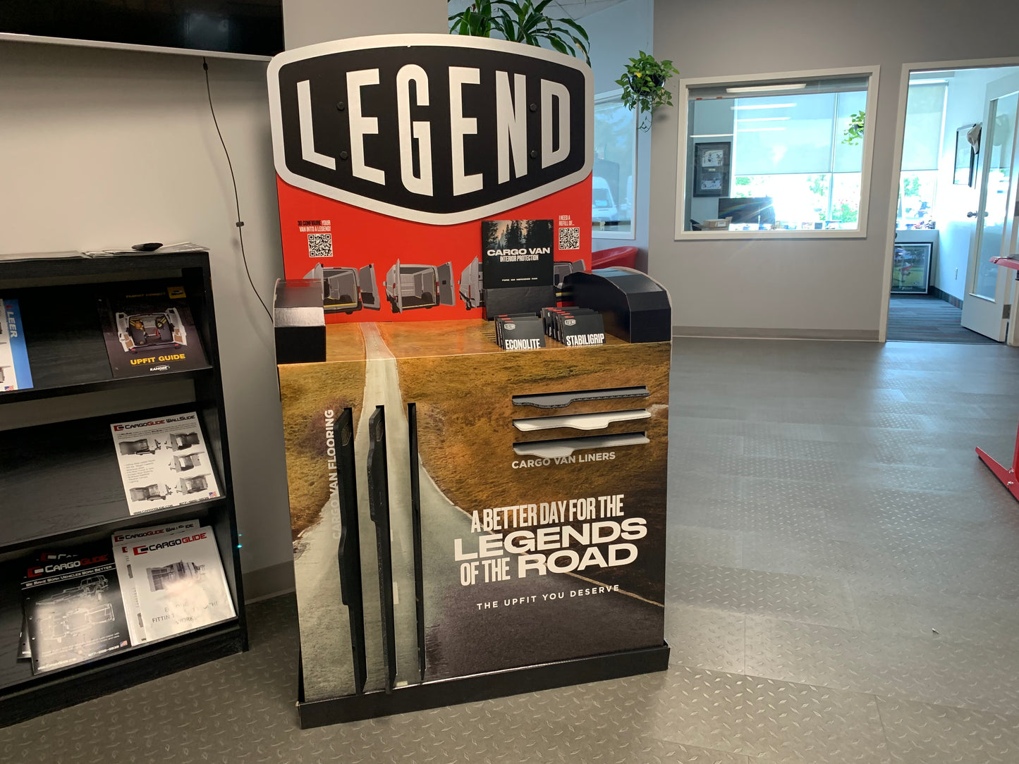 The LEGEND™ Upfitter Showroom Display Stand